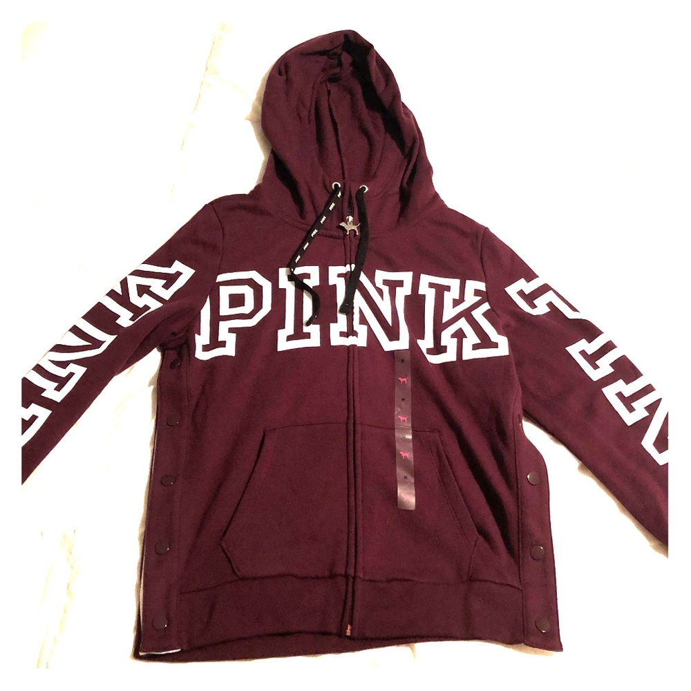 Maroon VS Pink hoodie size M
